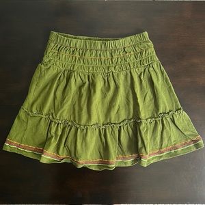 Gymboree dark green cotton skirt size 10